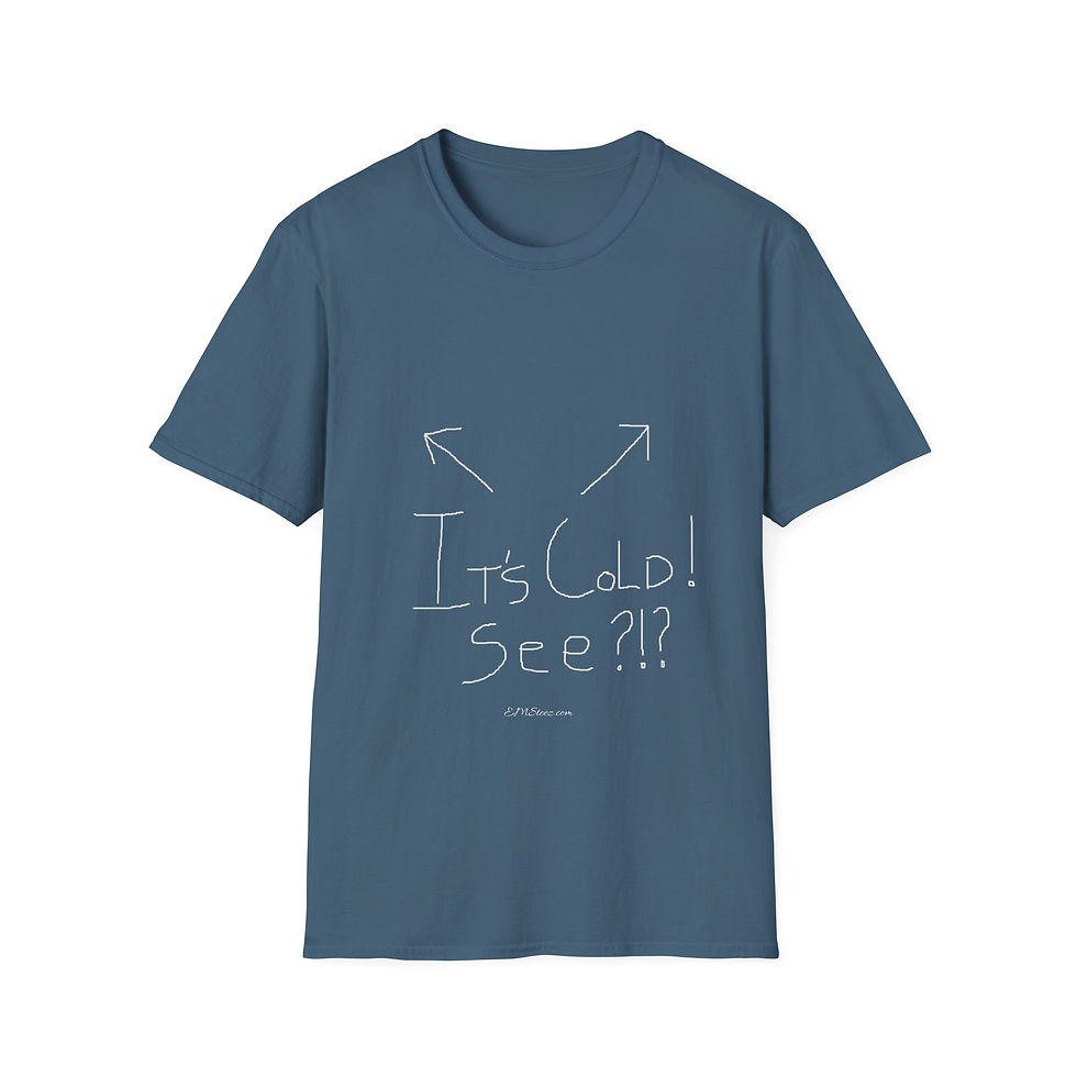 Thumbnail: Unisex Softstyle T-Shirt with Fun Cold Weather 