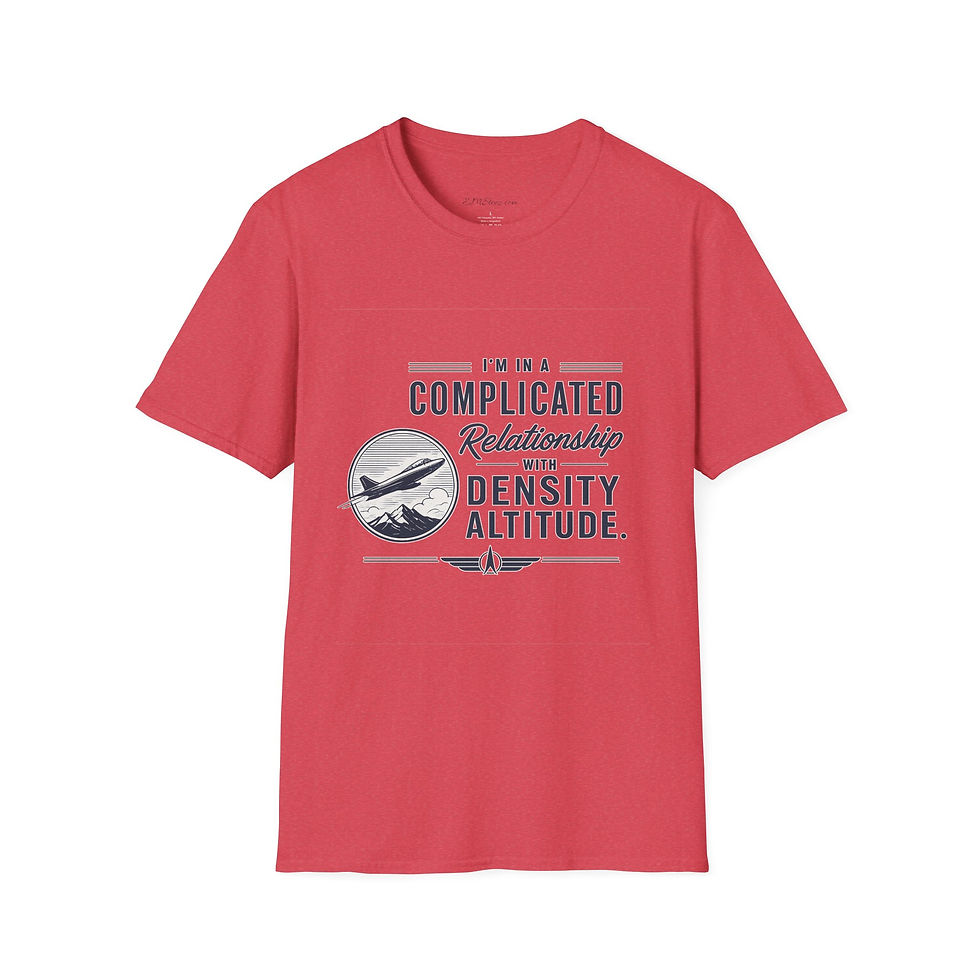 Thumbnail: Pilot T-Shirt - "Complicated Relationship with Density Altitude" Aeroplane Shirt