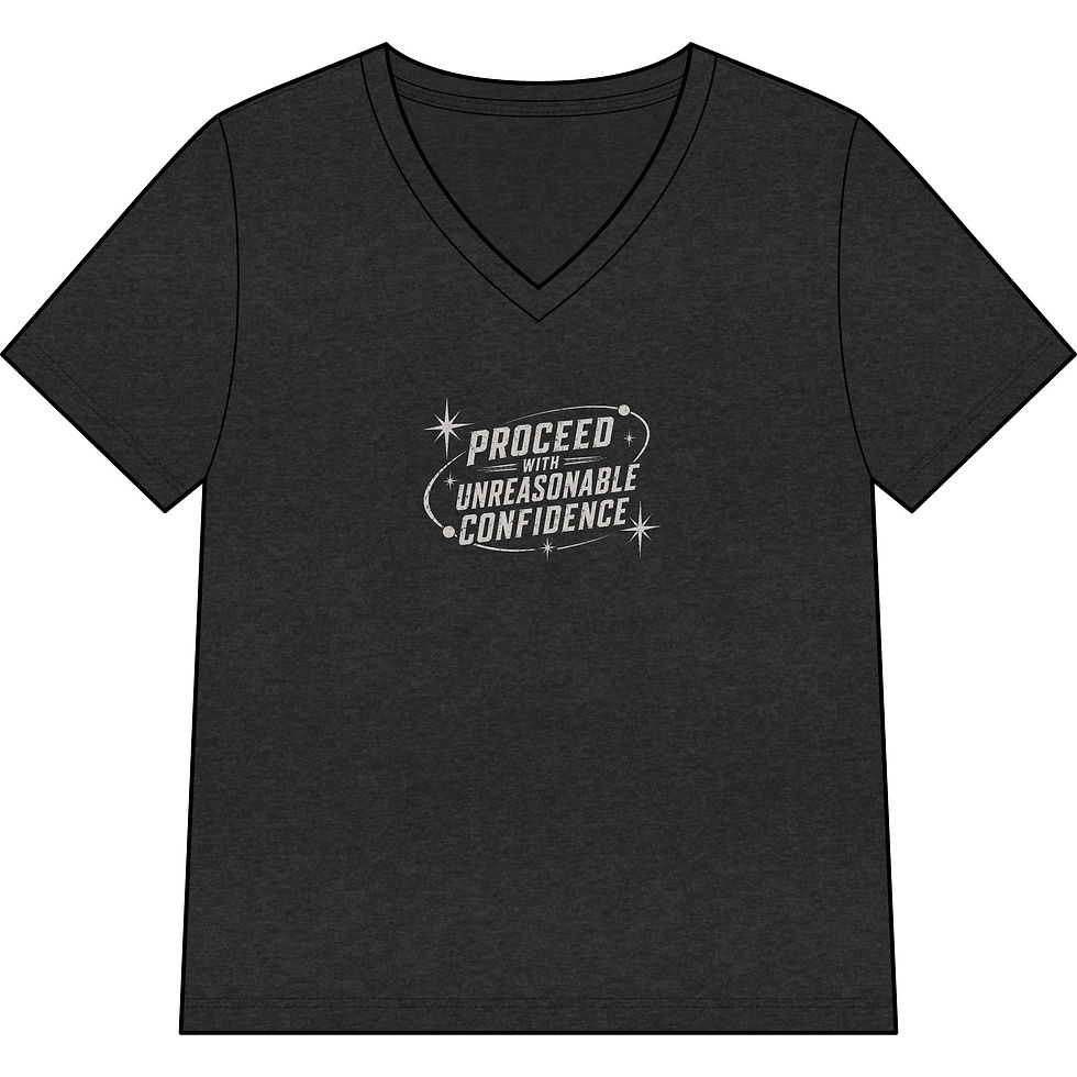 Thumbnail: Women's "Proceed with Unreasonable Confidence" V neck