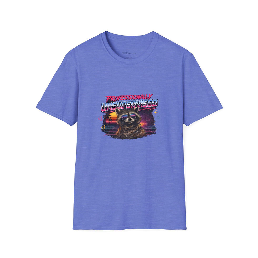 Thumbnail: Raccoon Retro Tee — "Professionally Unsupervised" 