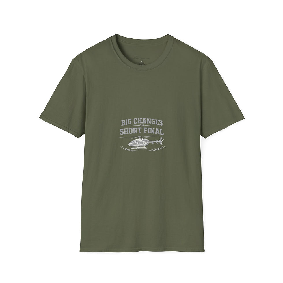 Thumbnail: 407 "Big Changes on Short Final" Pilot Aviation Tee