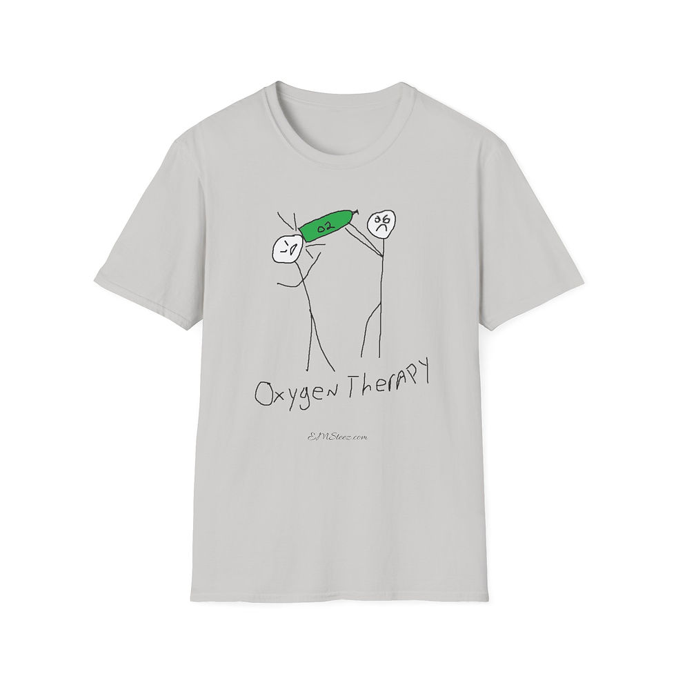 Thumbnail: Funny Oxygen Therapy T-Shirt, Gift for Friends, Humor Tee, Unisex Casual Wear