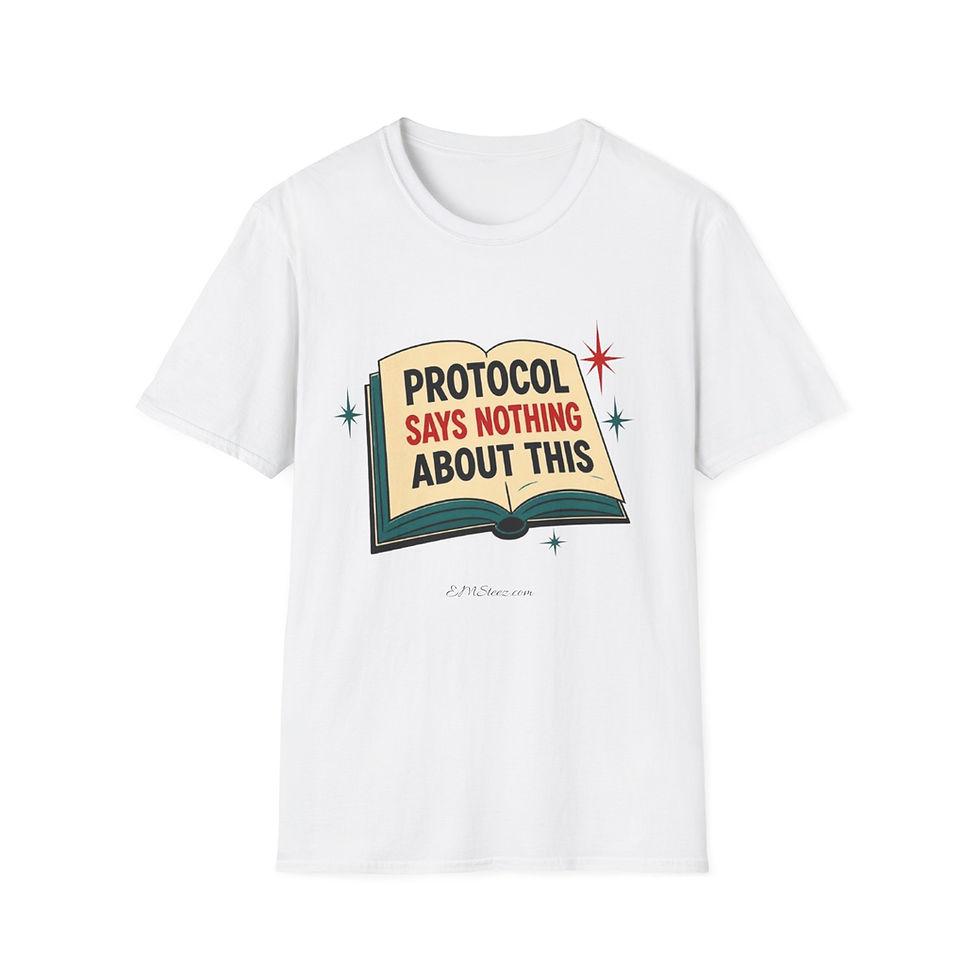 Thumbnail: "Protocol Says Nothing About This" Retro Book Graphic