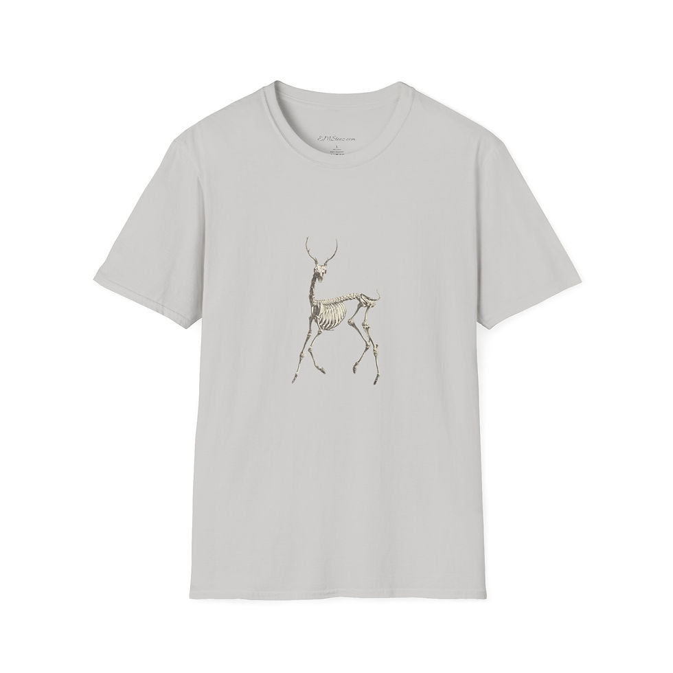 Thumbnail: Deer Skeleton Illustration T-Shirt 