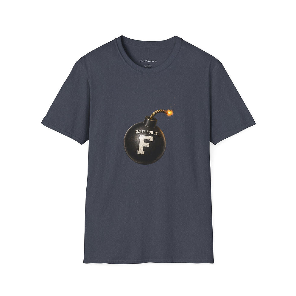 Thumbnail: T-Shirt — "Wait For It... F" Bomb Graphic Tee-darker colors