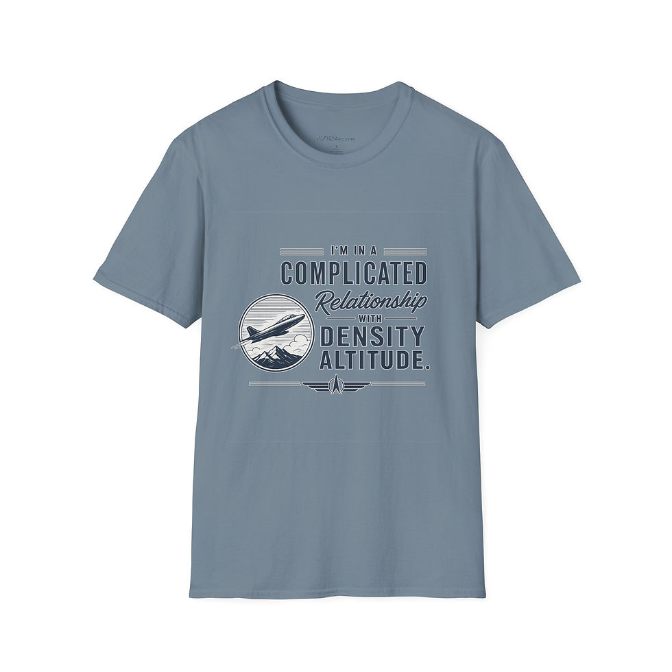 Thumbnail: Pilot T-Shirt - "Complicated Relationship with Density Altitude" Aeroplane Shirt