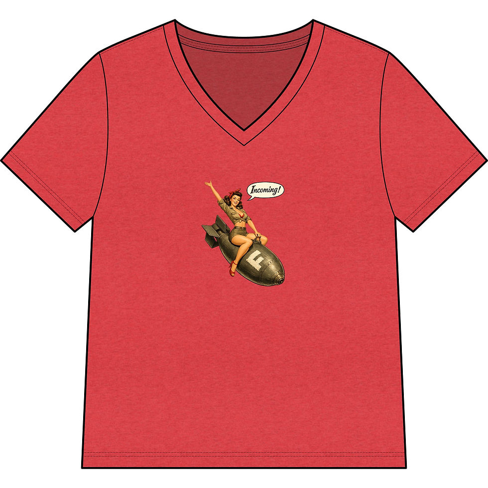 Thumbnail: Women's Incoming F Bomb V Neck