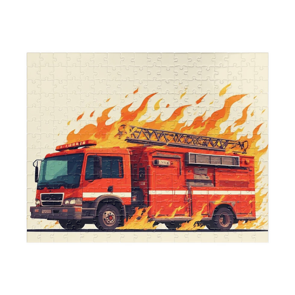 Fire Truck Puzzle - Fun Family Activity