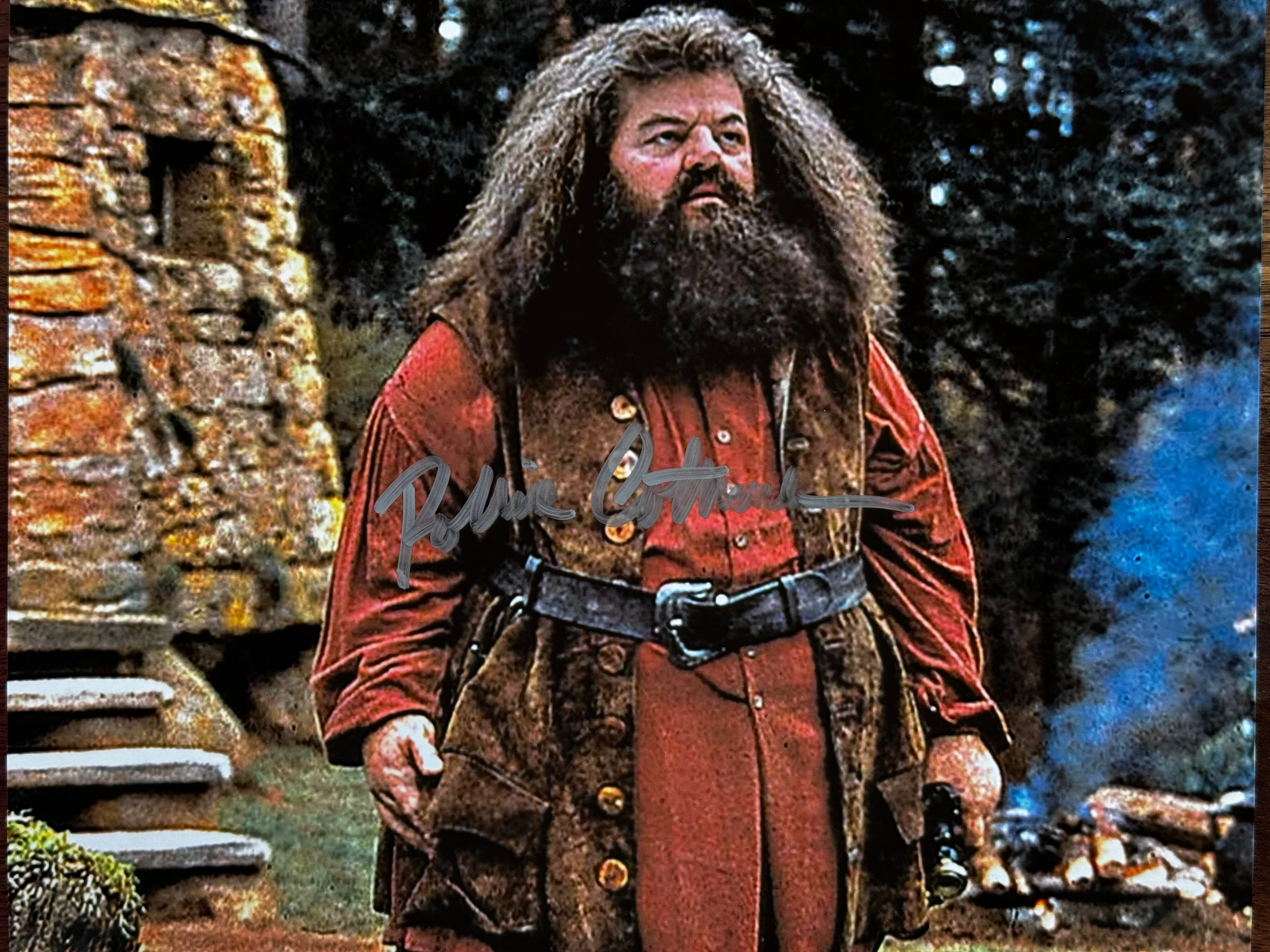Robbie Coltrane signed 8x10 photo. 167-0191