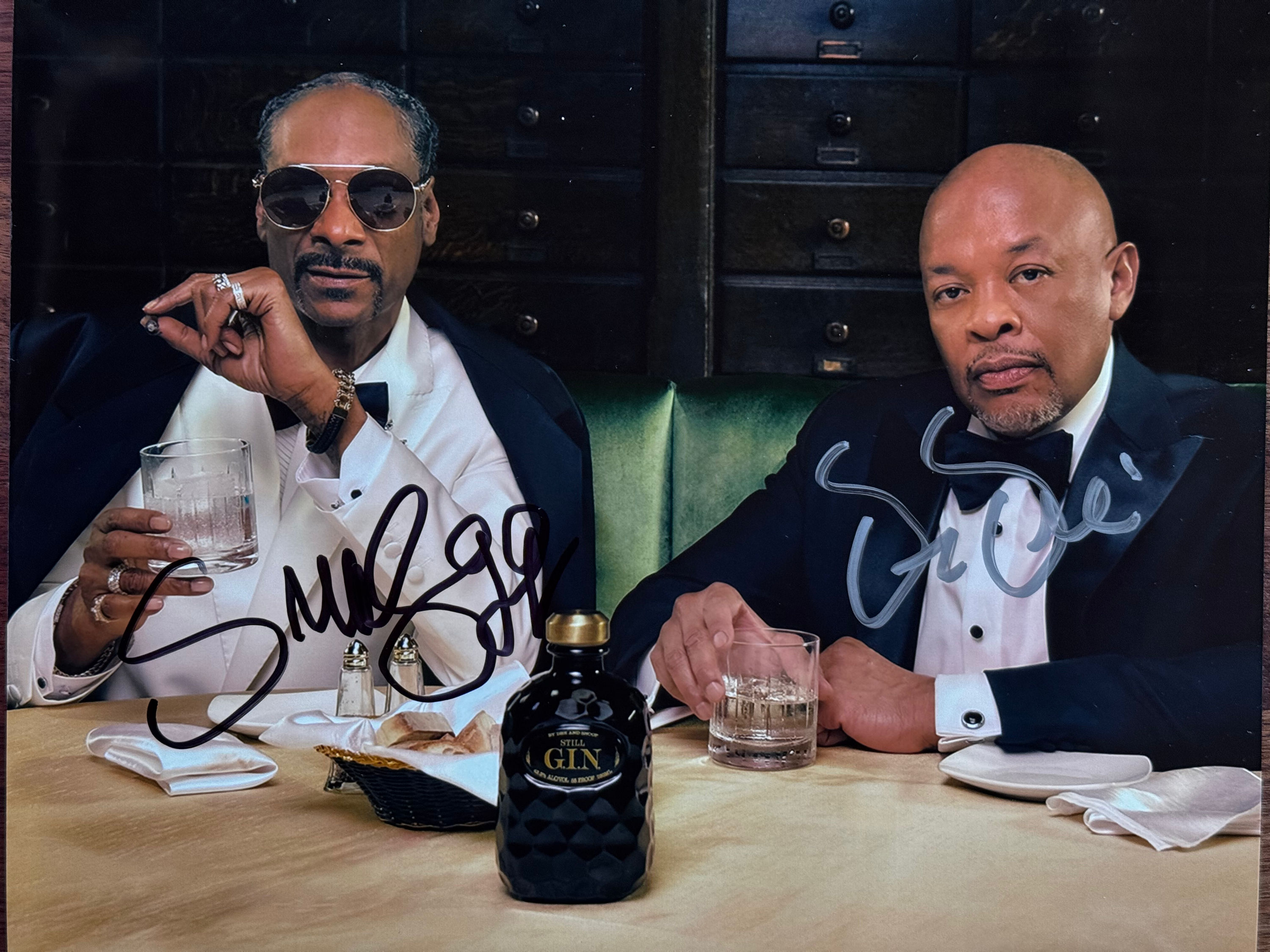 Snoop Dogg and Dr. Dre signed 8x10 photo. 167-0219