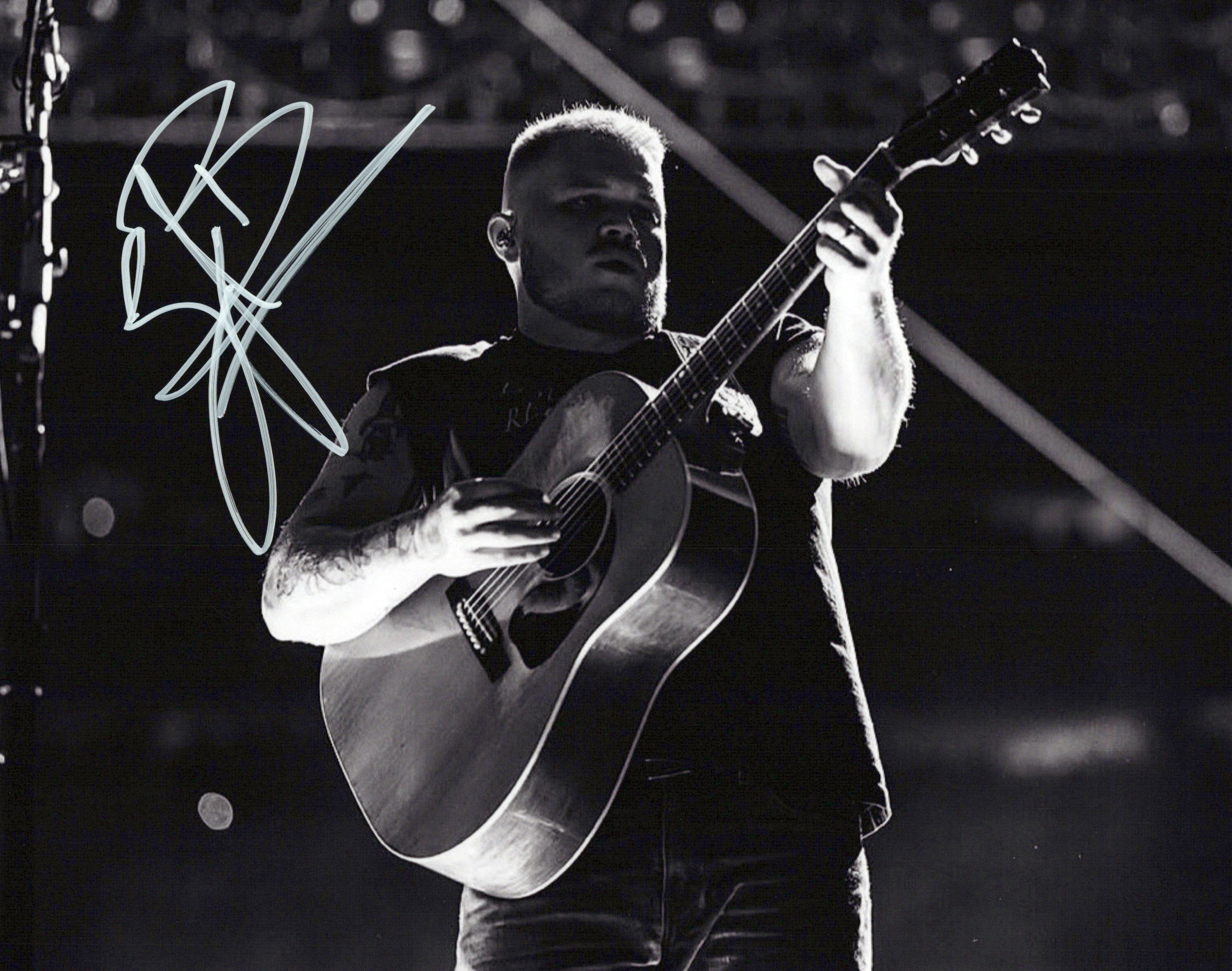 Zach Bryan signed 8x10 photo.