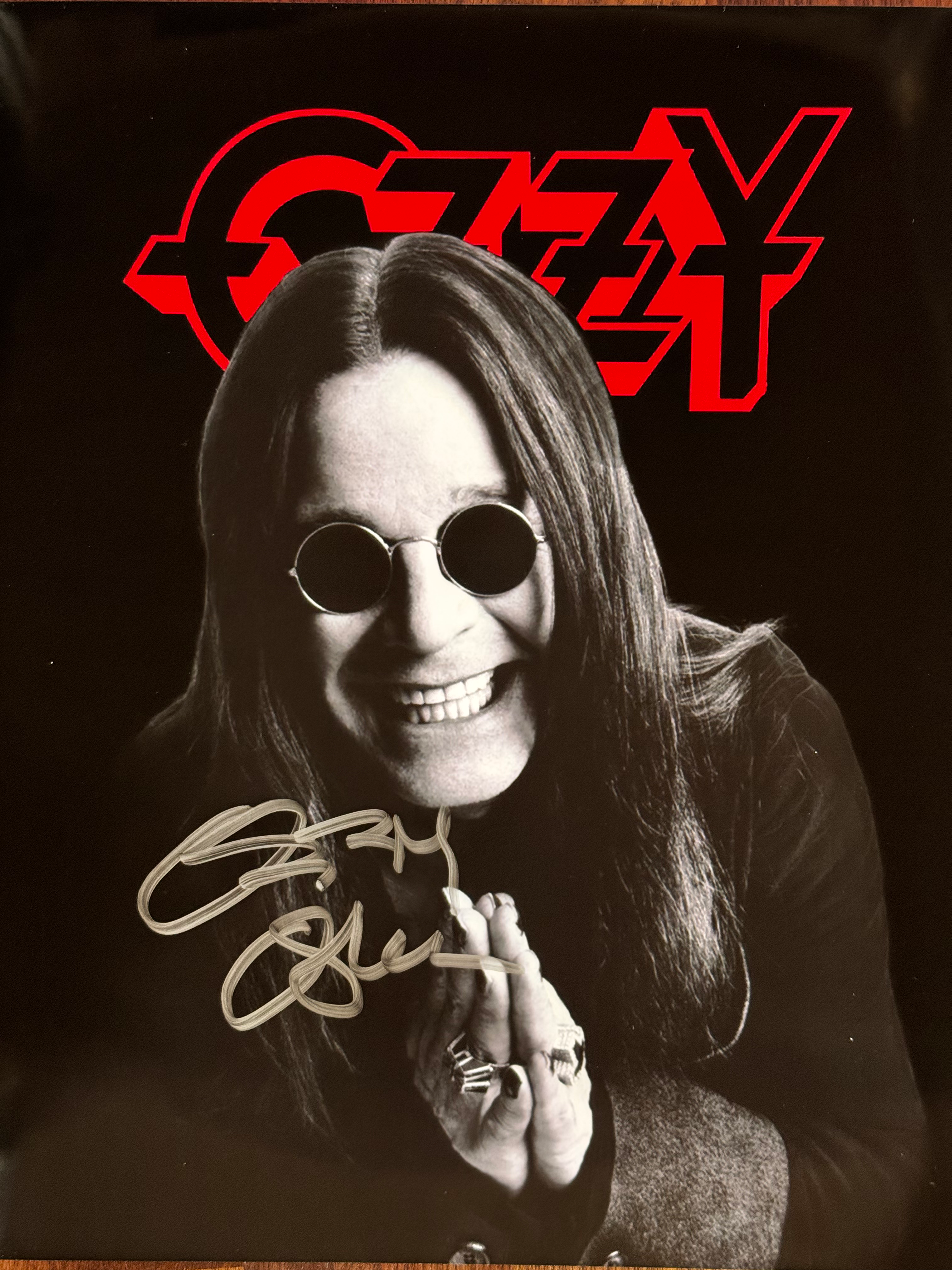 Ozzy Osbourne signed 8x10 photo. 167-0207