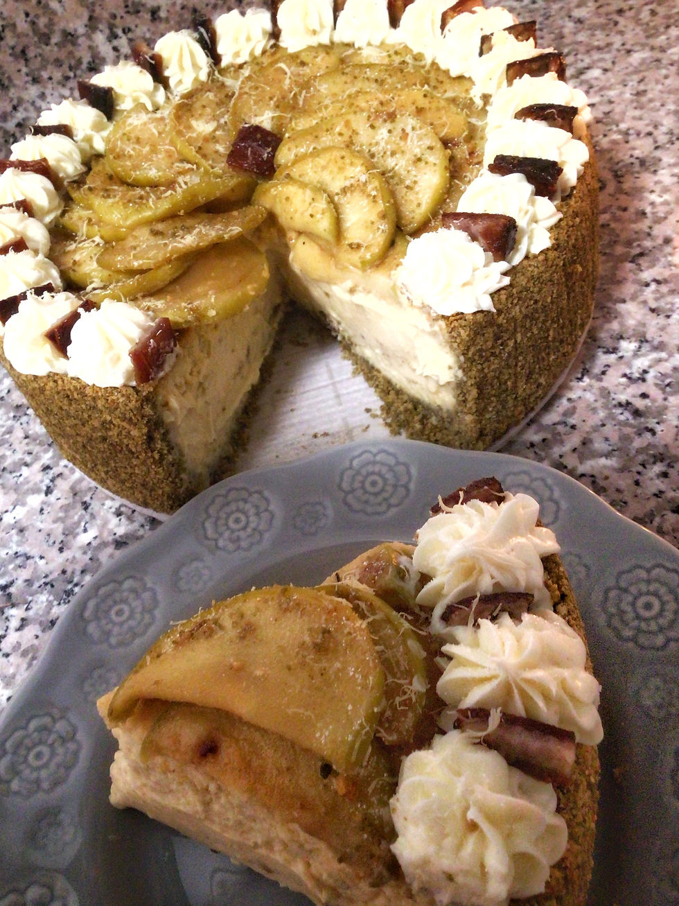 Thumbnail: Honey Glazed Apple Pork Belly Cheesecake