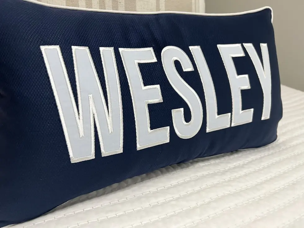 Thumbnail: Applique Name Pillow Cover