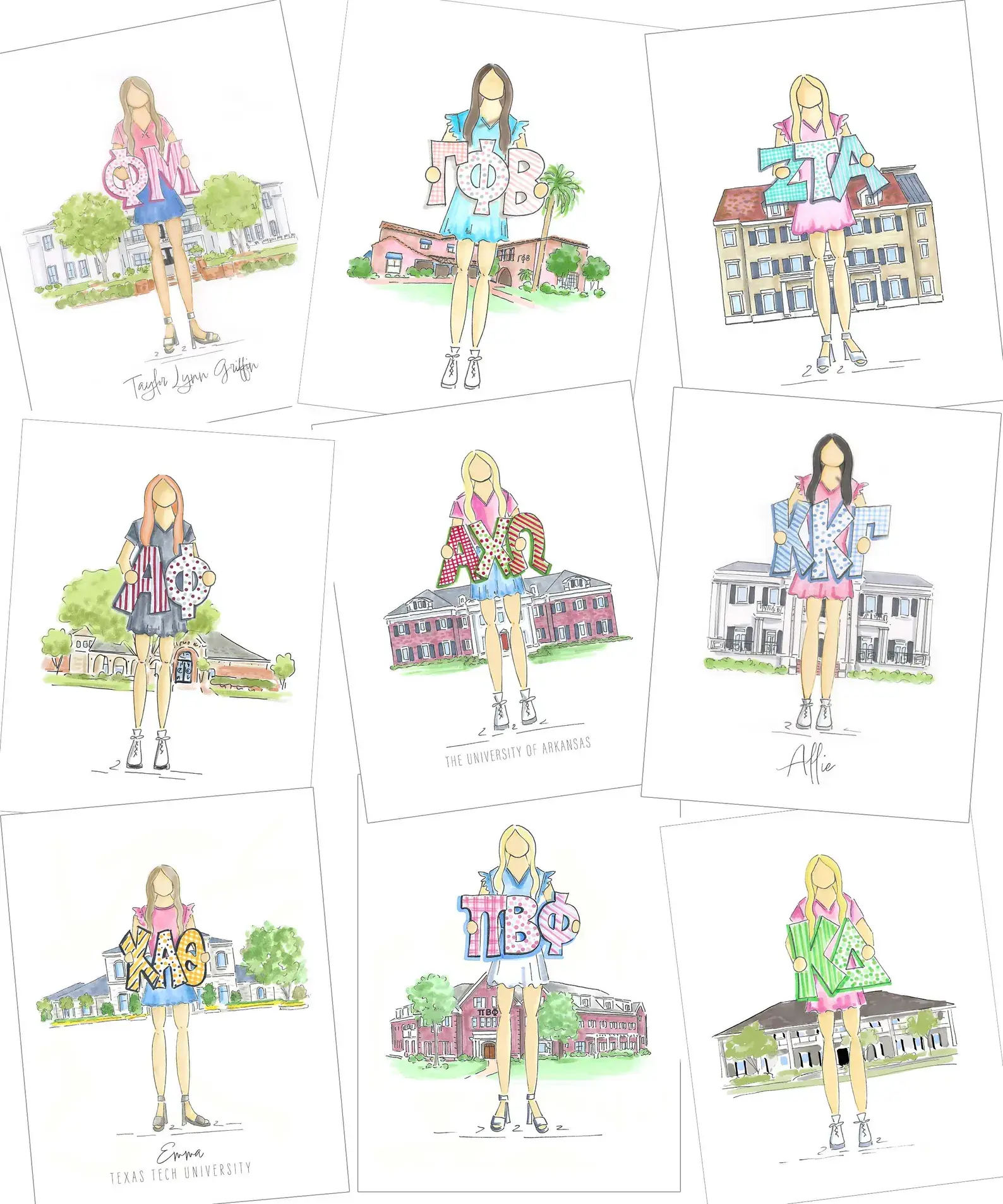 Personalized Sorority Art Print – The Perfect Initiation Gift
