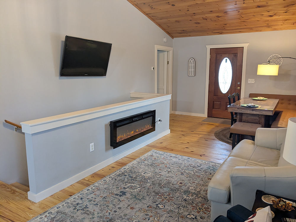 Cozy mountain accommodation living room
