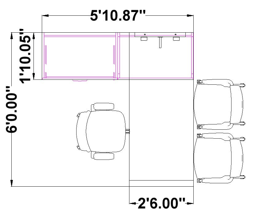 Thumbnail: N9NE Classic L Shaped Desk