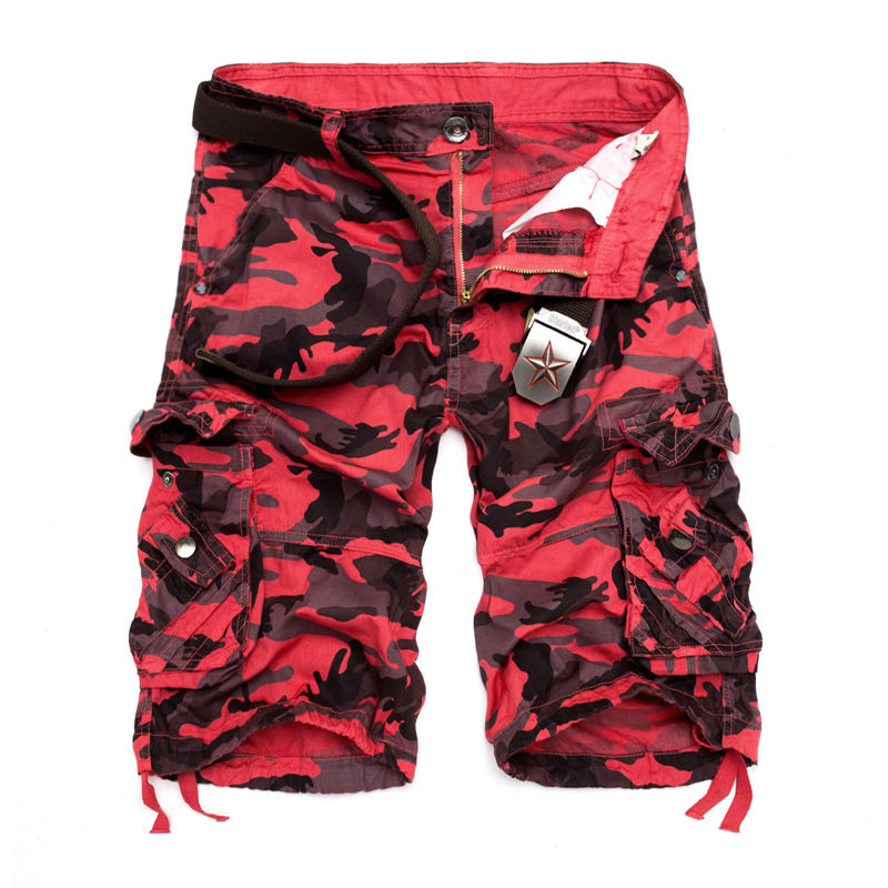 Miniatura: Camouflage Loose Cargo Shorts Men 2025 Summer Military Camo Short Pants Homme Ca