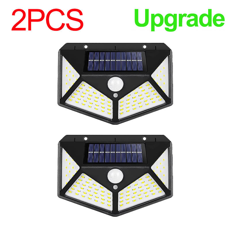 Miniatura: 1/2/4Pcs 100 LED Solar Wall Lights Outdoor Solar Lamp Motion Sensor Solar Powere