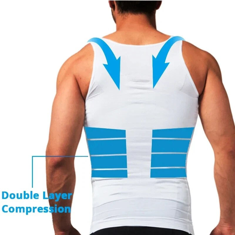 Miniatura: Camiseta Modeladora Masculina - Colete de Compressão - reduz abdômen
