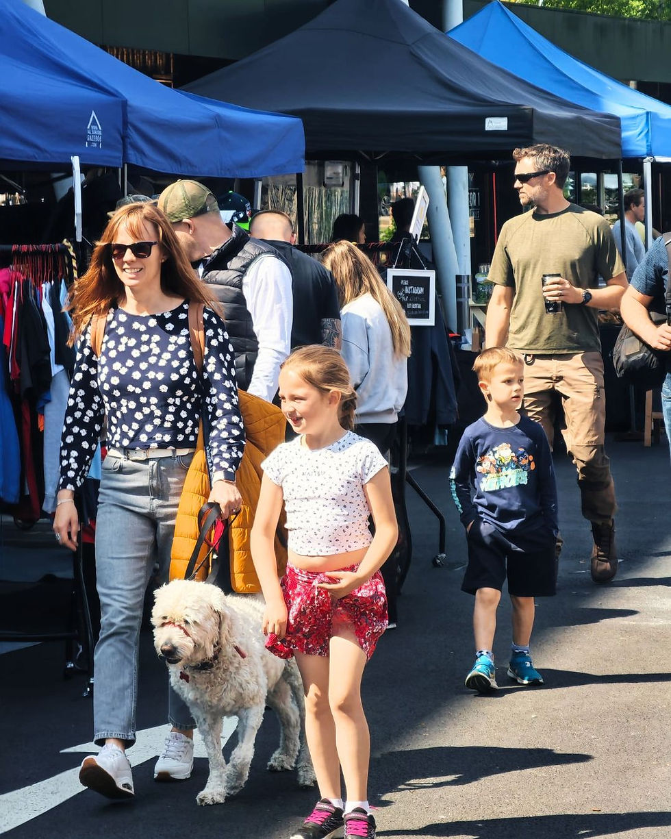 Families at Whiteley Artisan Market