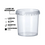 Miniatura: Pote Redondo Com Lacre Transparente Com Tampa 220ML - 10 Unidades Plastilânia
