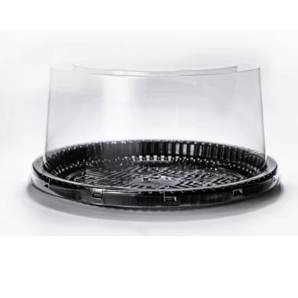 Embalagem Bolos e Tortas Pequena Alta Base Preta 50 Unidades PF-50APRP