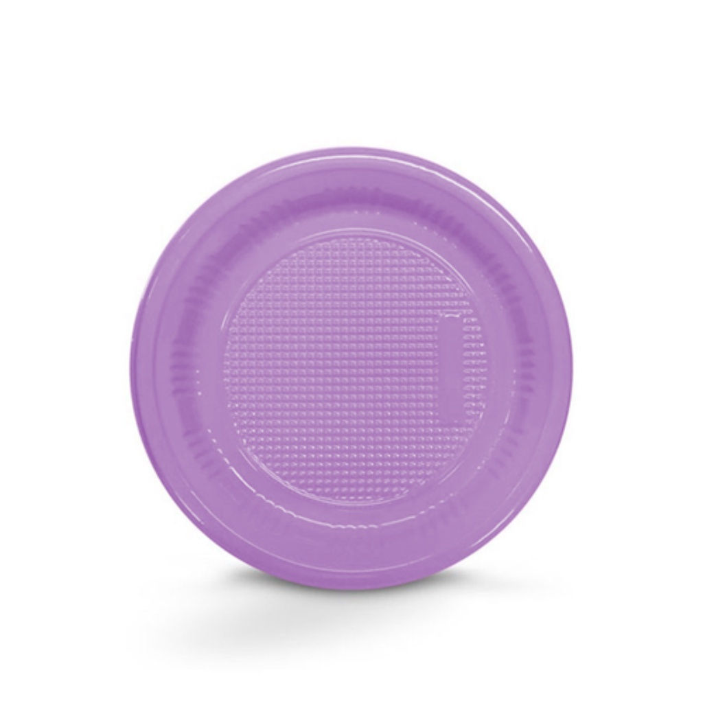 Prato Redondo Bio Lilas 15cm Com 10 Unidades TrikTrik