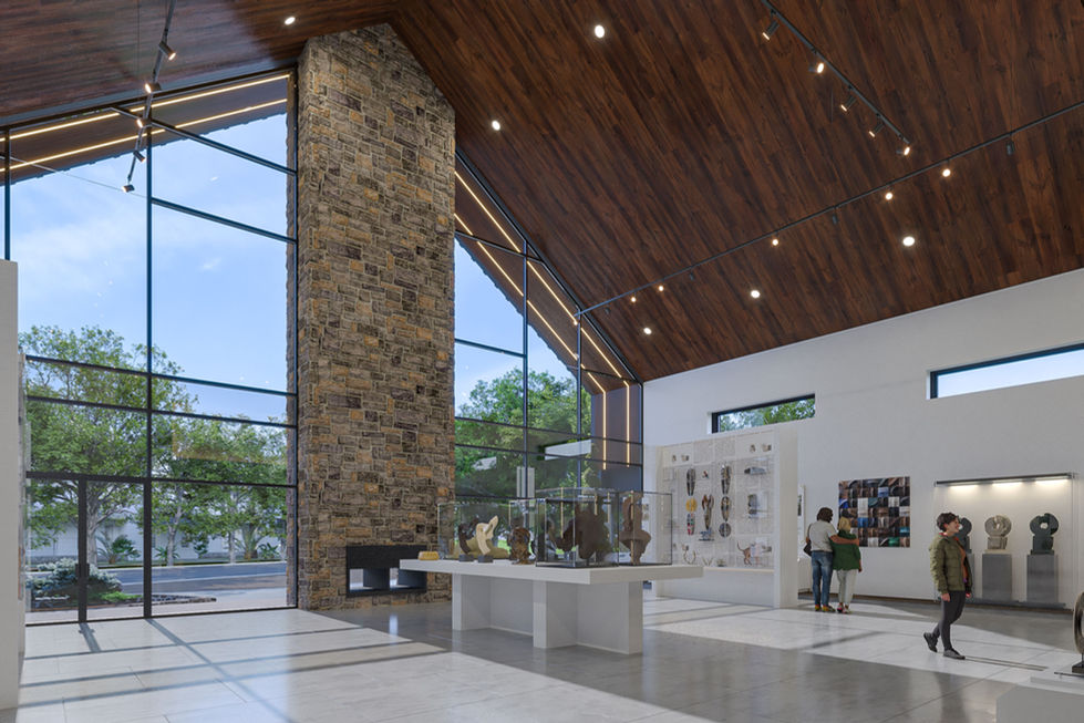 Black Cowboy Museum Gallery Rendering designed by VCS Architects Houston, TX