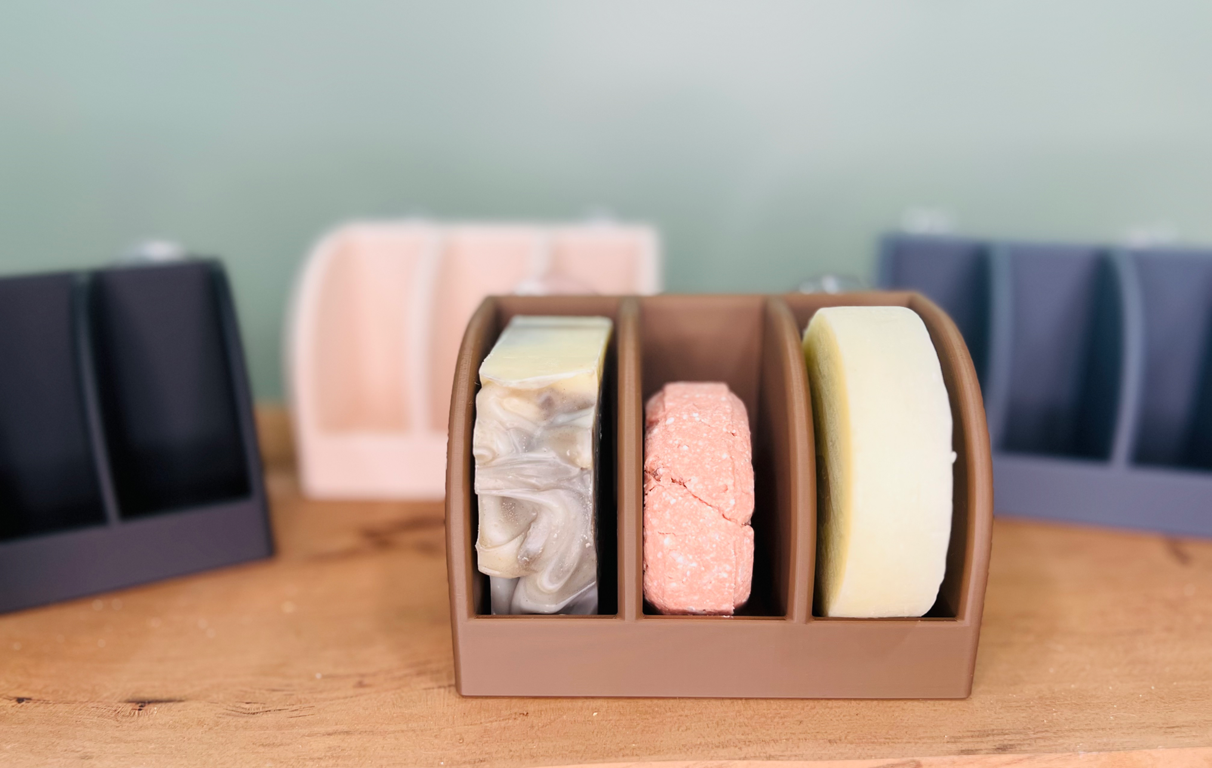 Multi-Bar Soap Tray with Suction Cups