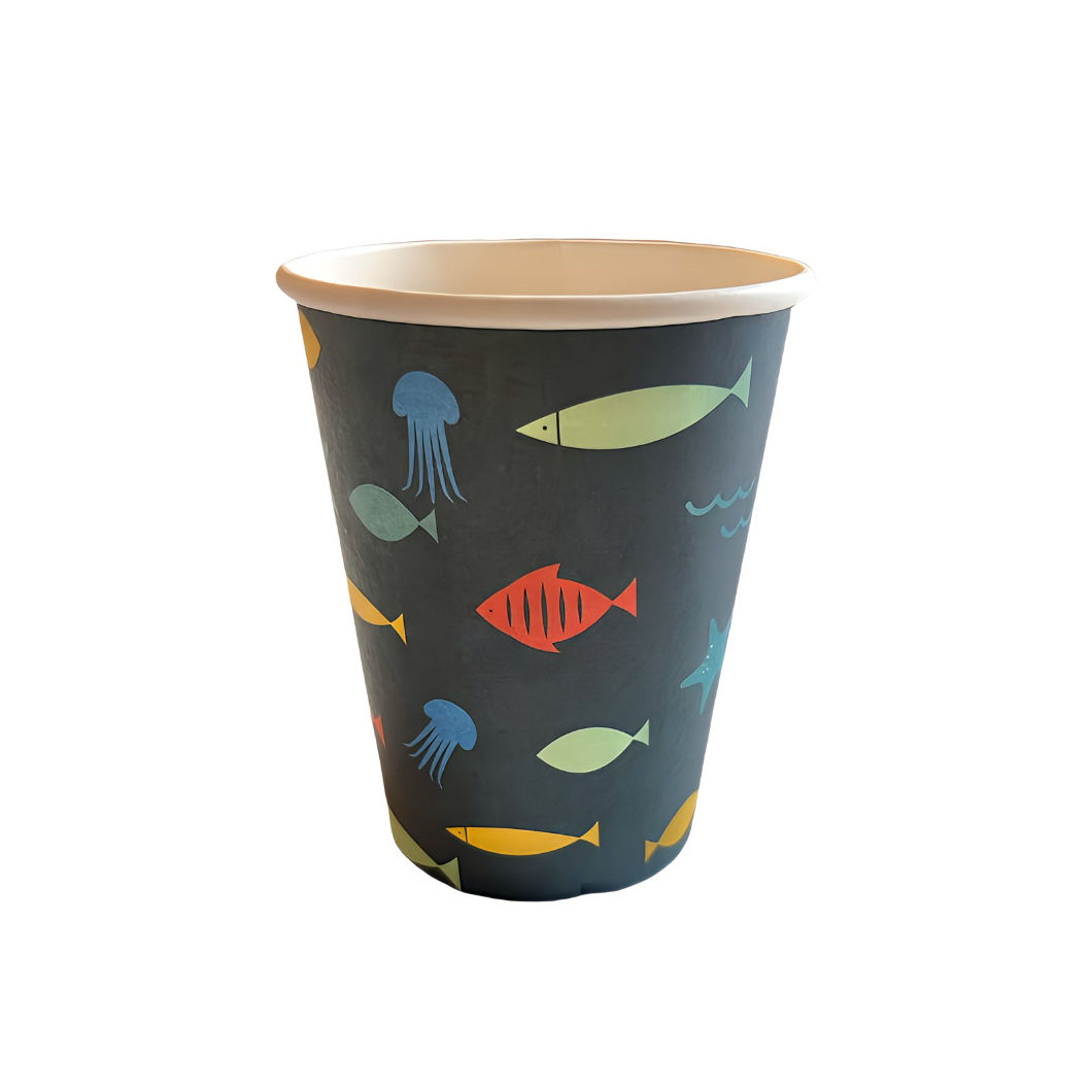 Ocean Print Cups