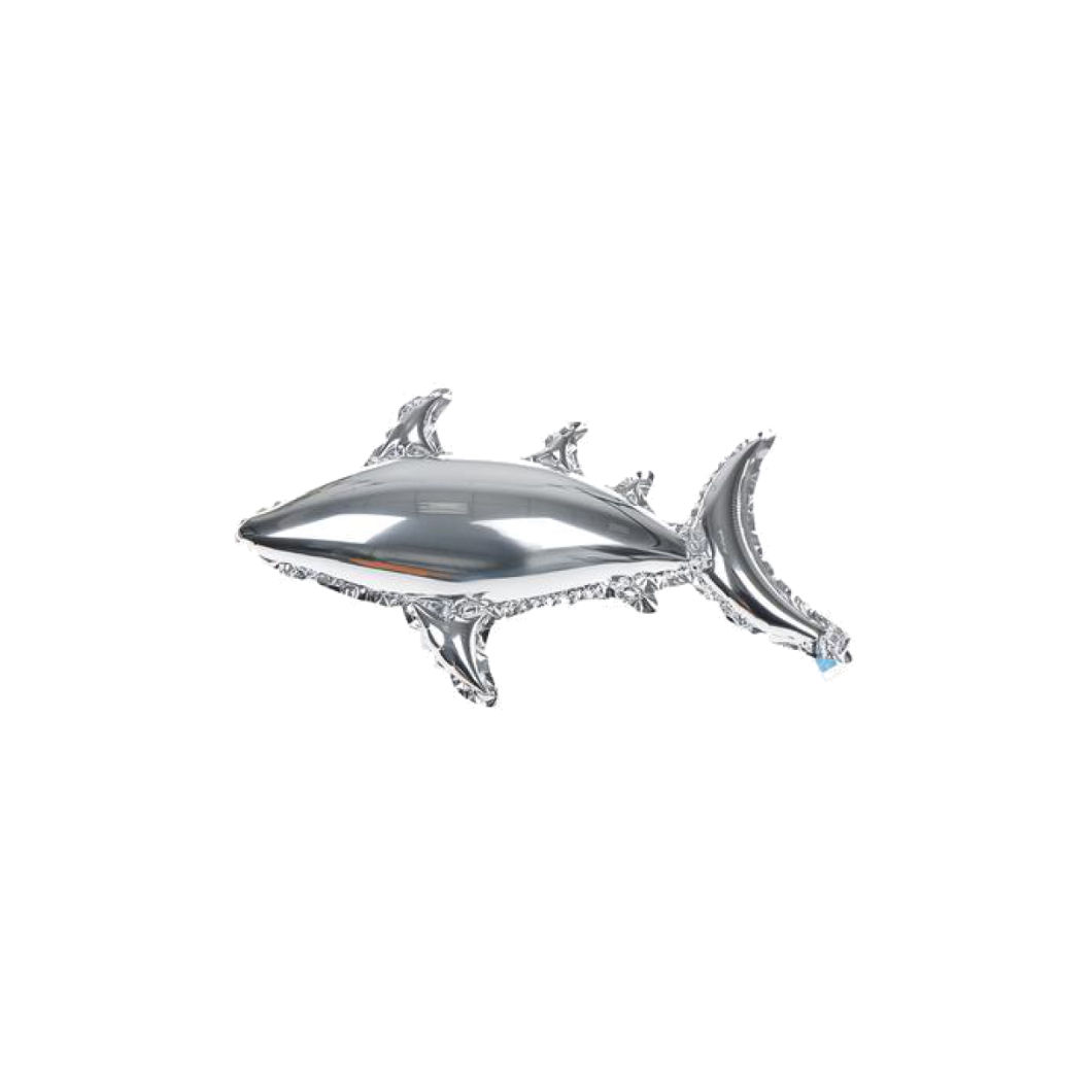 Silver Shark Balloon - Small