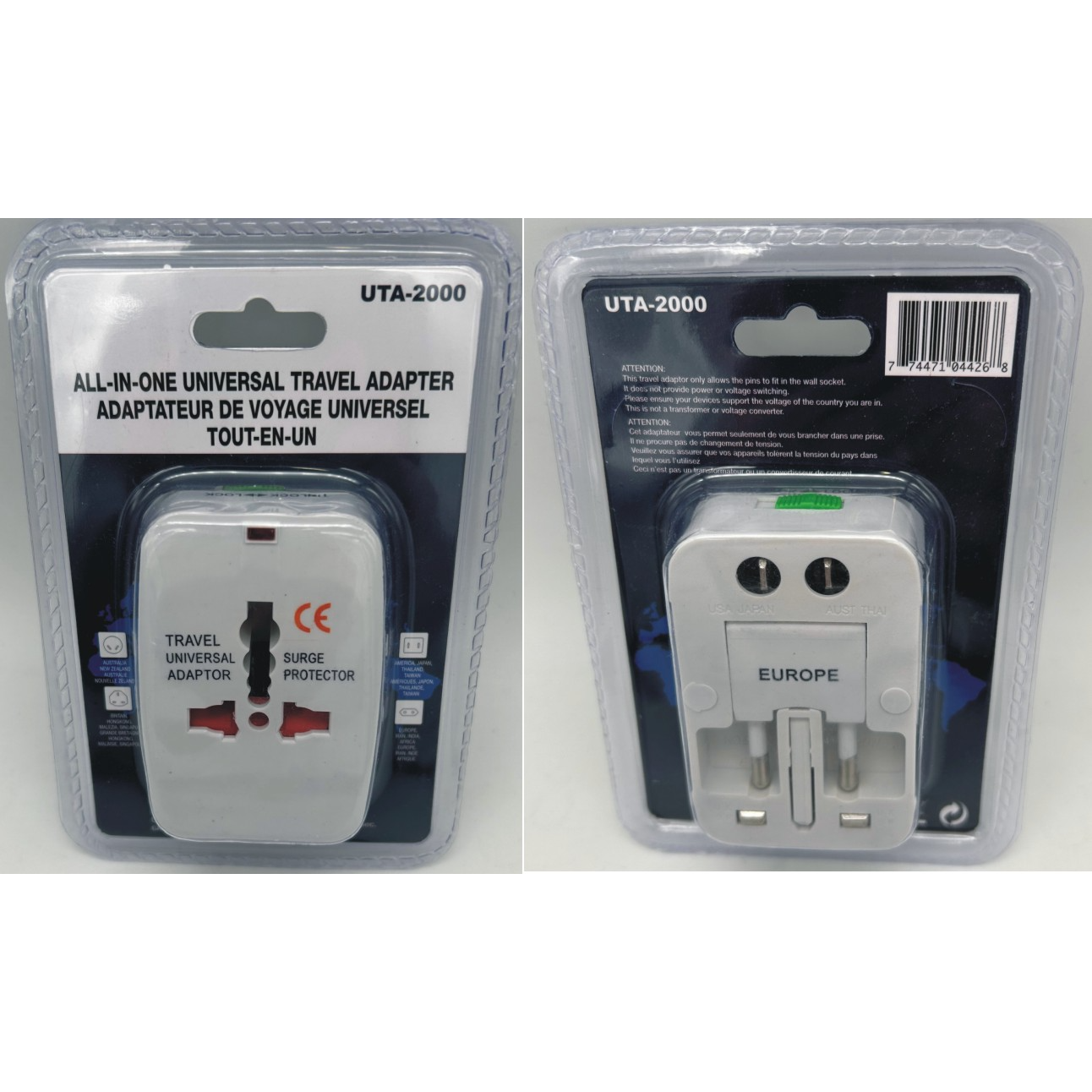 ALL-IN-ONE UNIVERSAL TRAVEL ADAPTER
