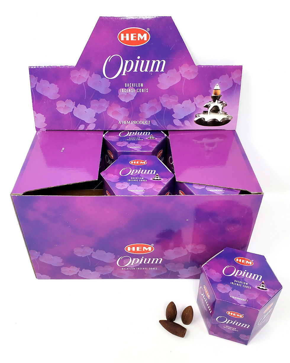 HEM Opium Backflow Cones 480 Count (12 Packs of 40)