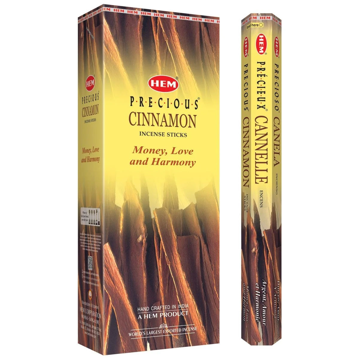 HEM Hexa Precious Cinnamon Incense Sticks 6Tubes/Box