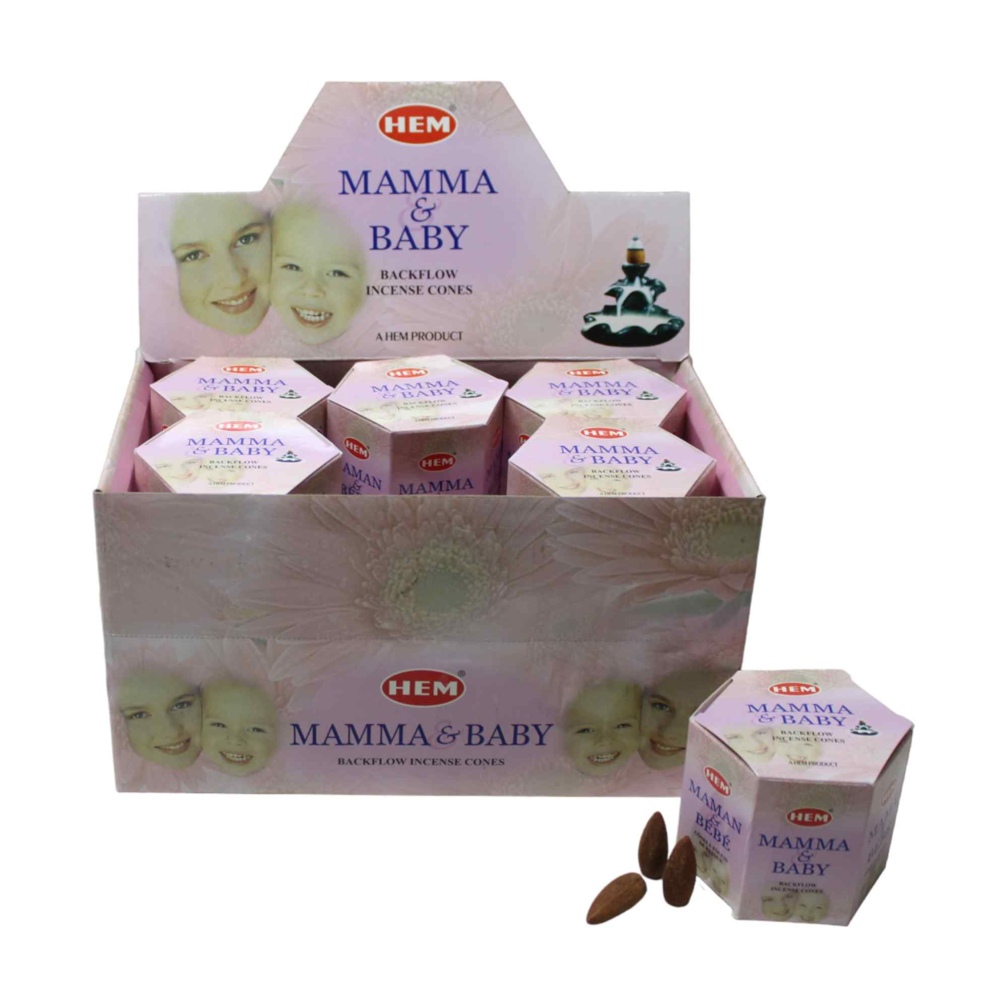HEM Mamma & Baby Backflow Cones 480 Count (40Pk of 12)