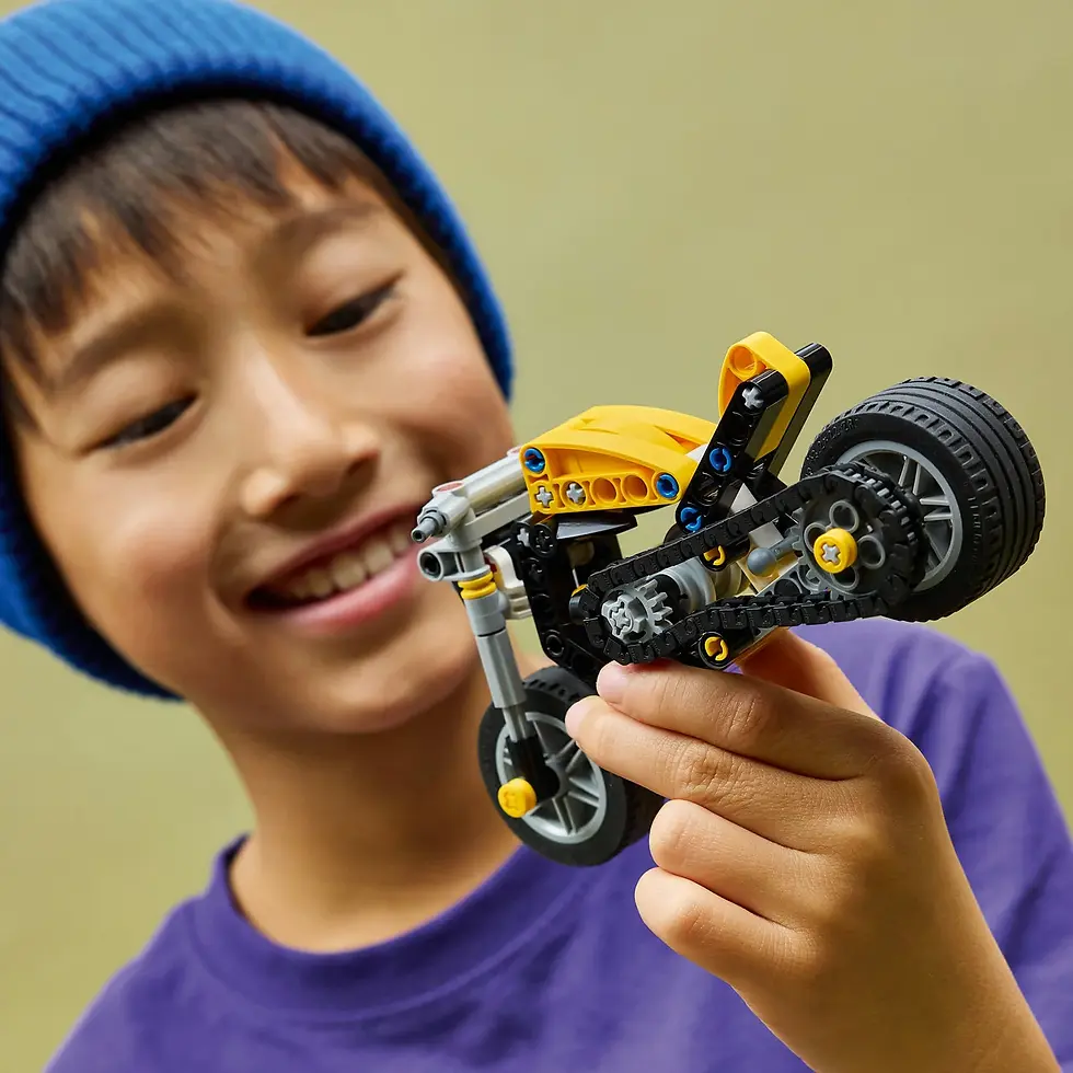 Thumbnail: 42225 Yellow Motorcycle CS PK 4