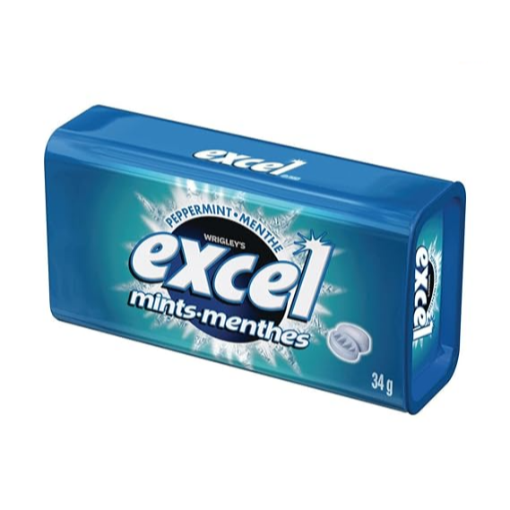 WRIG EXCEL MINTS PEPPERMINT 8x34 GR