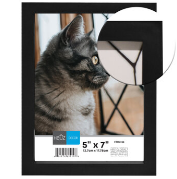 Hauz | Black Matte Finish Frame - 5" x 7"