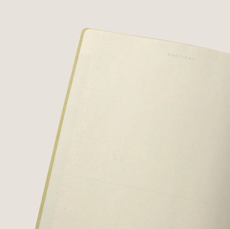 Miniature : Amber Fields Large Lined 84 pages Notebook 184mm x 257mm– Nobel Orange