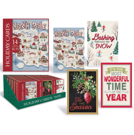 MB Box Card I 4 Designs 14 Ct English | Wholesale Canada