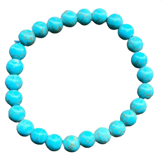 ZenN Turquoise (Synthetic) Stone Bracelet, 8mm