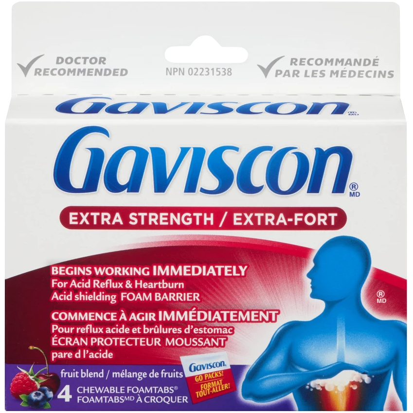 Gaviscon Extra Strength Fruit Blend Chewable Foamtabs 25ct