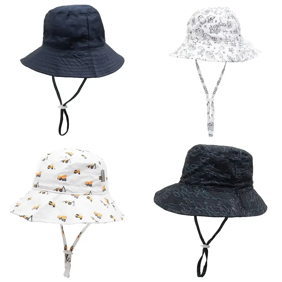 Assorted UV Protection Boys Bucket Hats