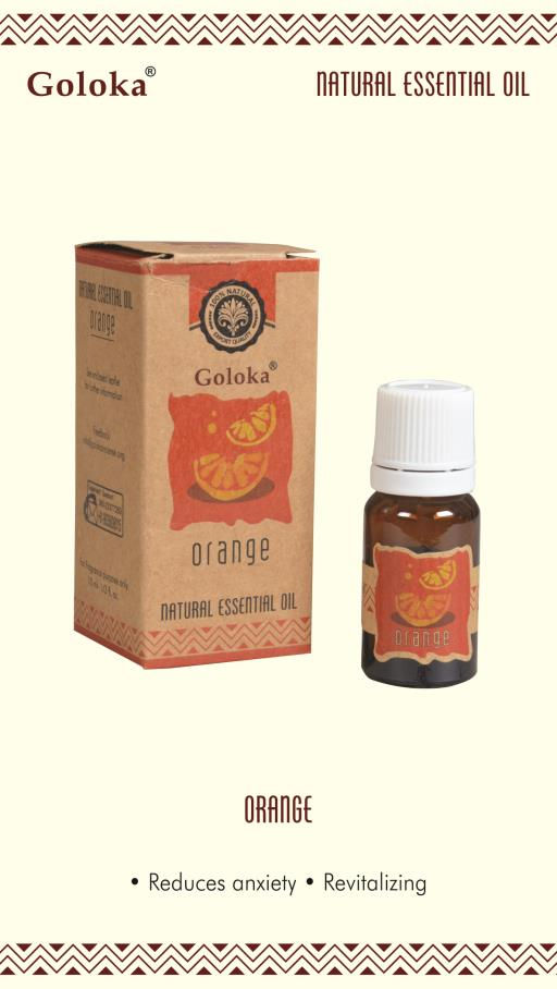 Goloka Orange Natural & Undiluted Essential Oil 10ml