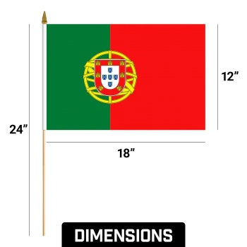 Flag on stick - Portugal -1dz. (12x18")