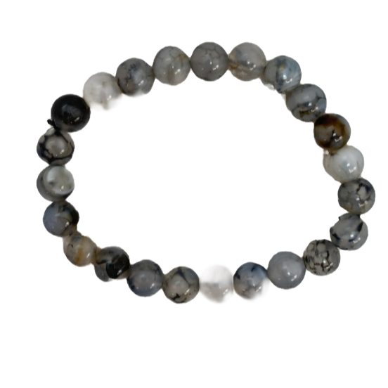 ZenN Vein Agate Bracelet, 8mm