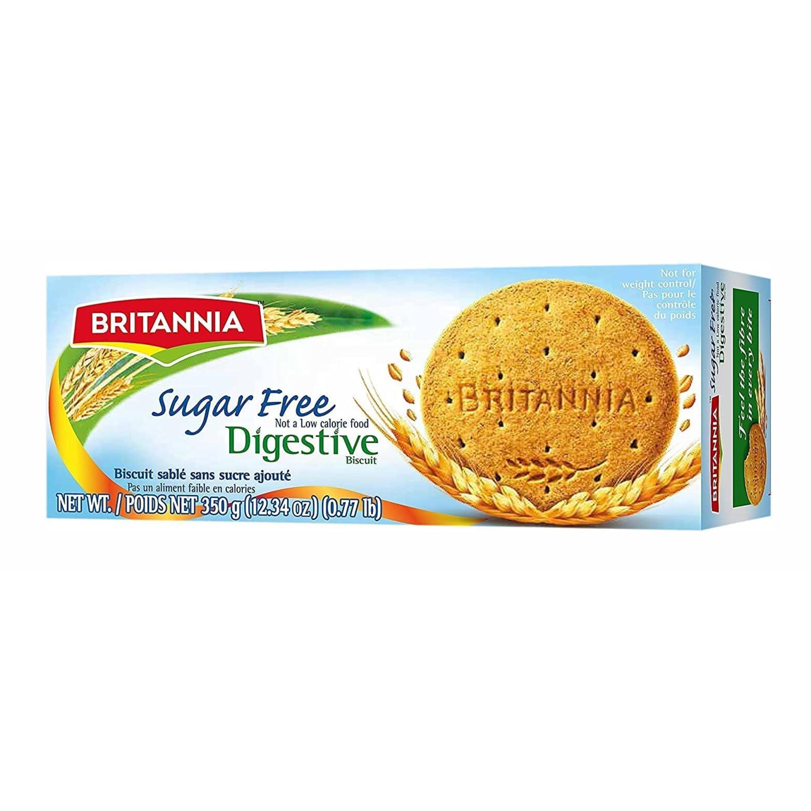 BRITANNIA DIGESTIVE SUGAR FREE 12/350g