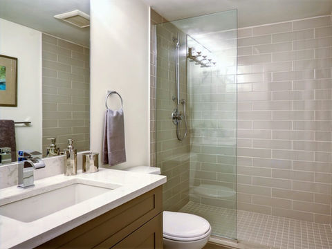 Bathroom Renovation in Vancouver with Subway Tile.