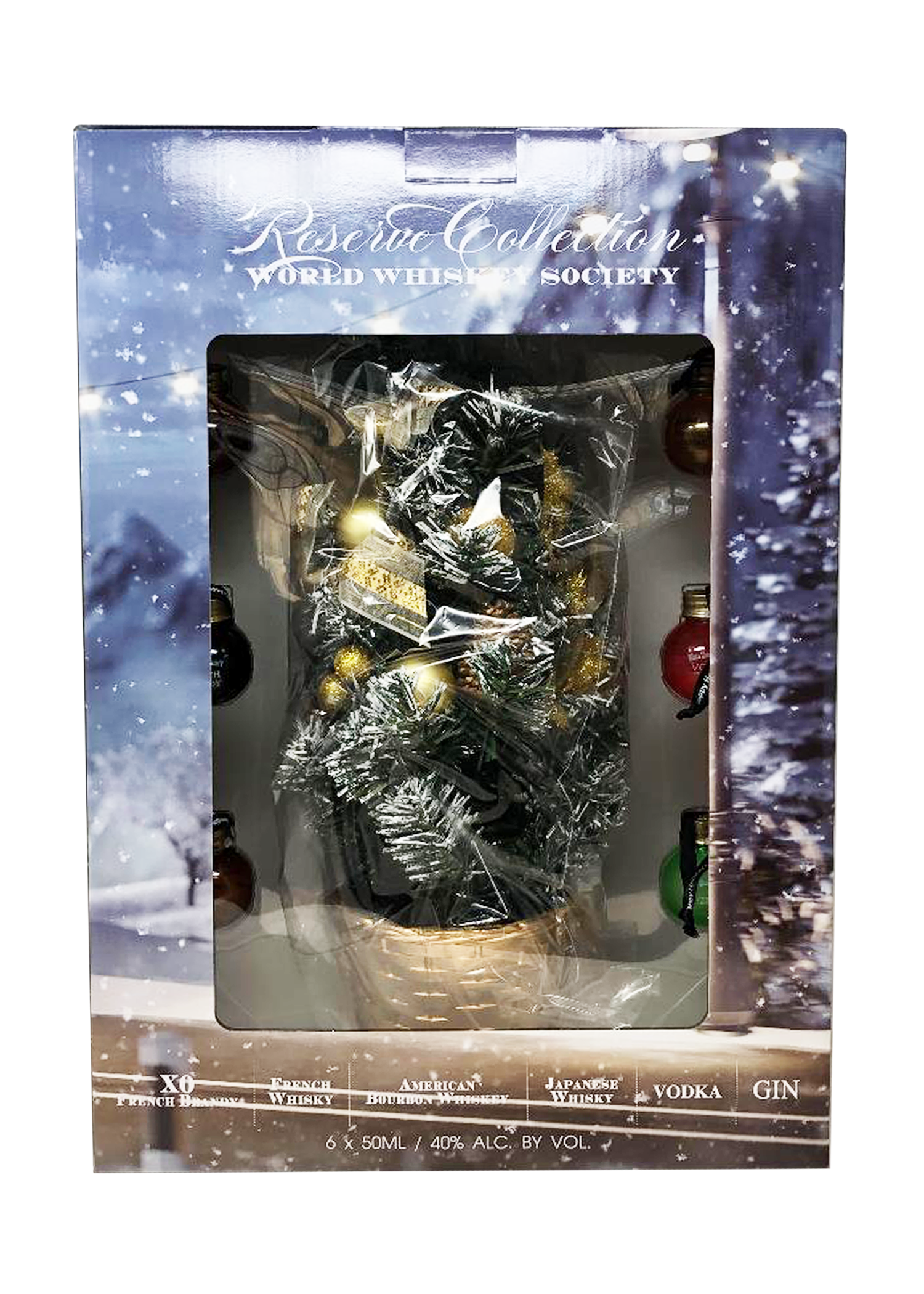 World Whiskey Society - Christmas Tree with Balls (Variety Pack)